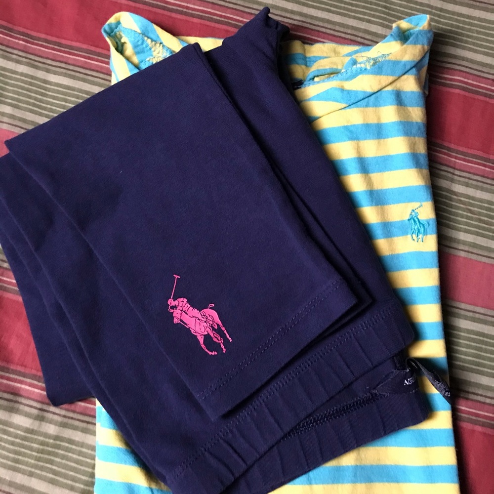 Polo Blouse and leggings kids size 16